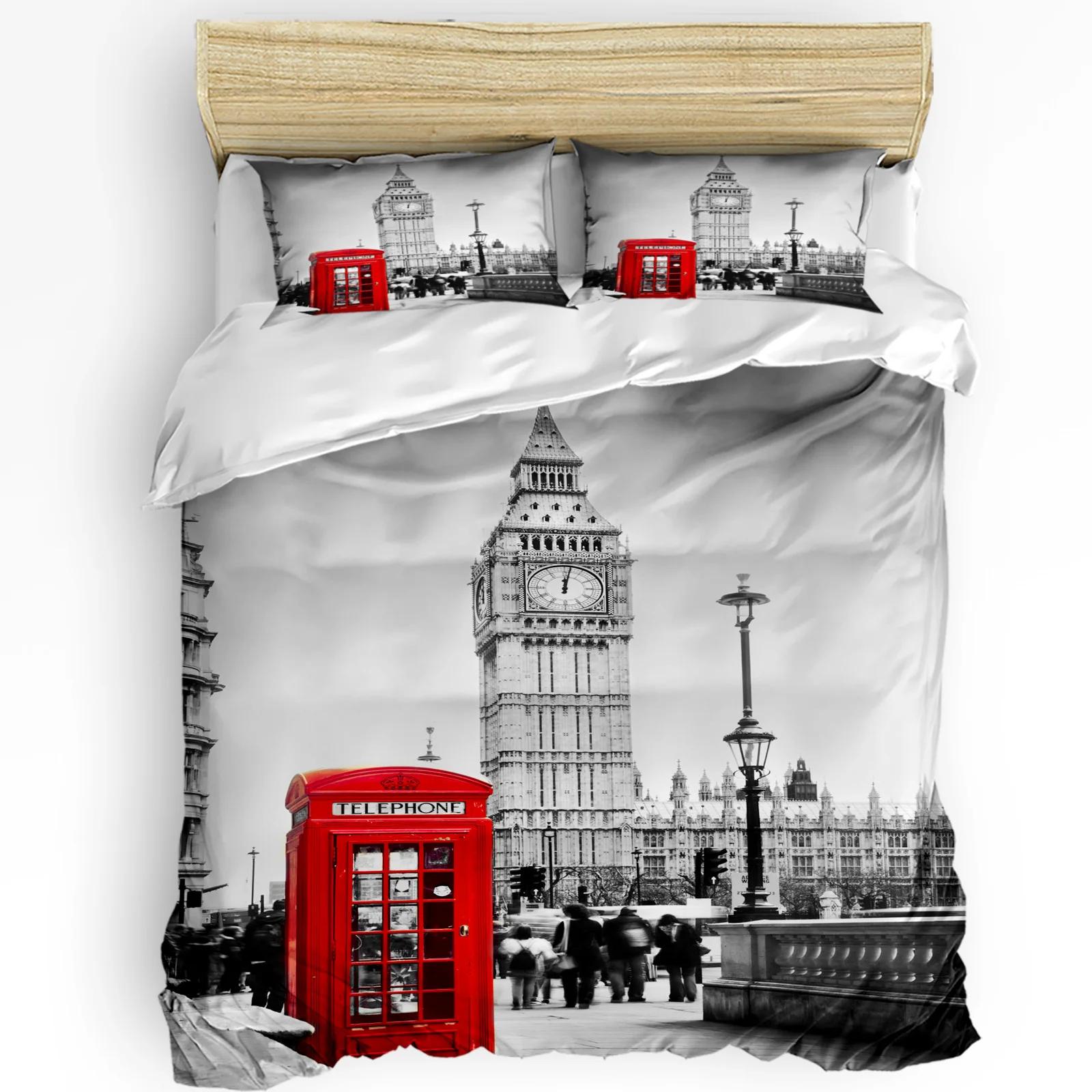 Tower Of London Uk Big Ben Bedding Set 3pcs Boys G..